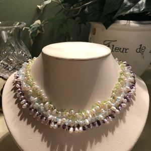 Beautiful Freshwater Pearl 3 Strand Necklace